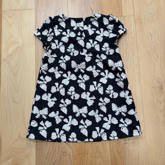 Janie & Jack Bow Print Black, Light Pink and White Dress - Picture 4 of 13